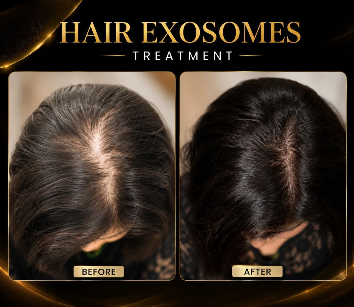 Before and after hair transplant result at WBSK