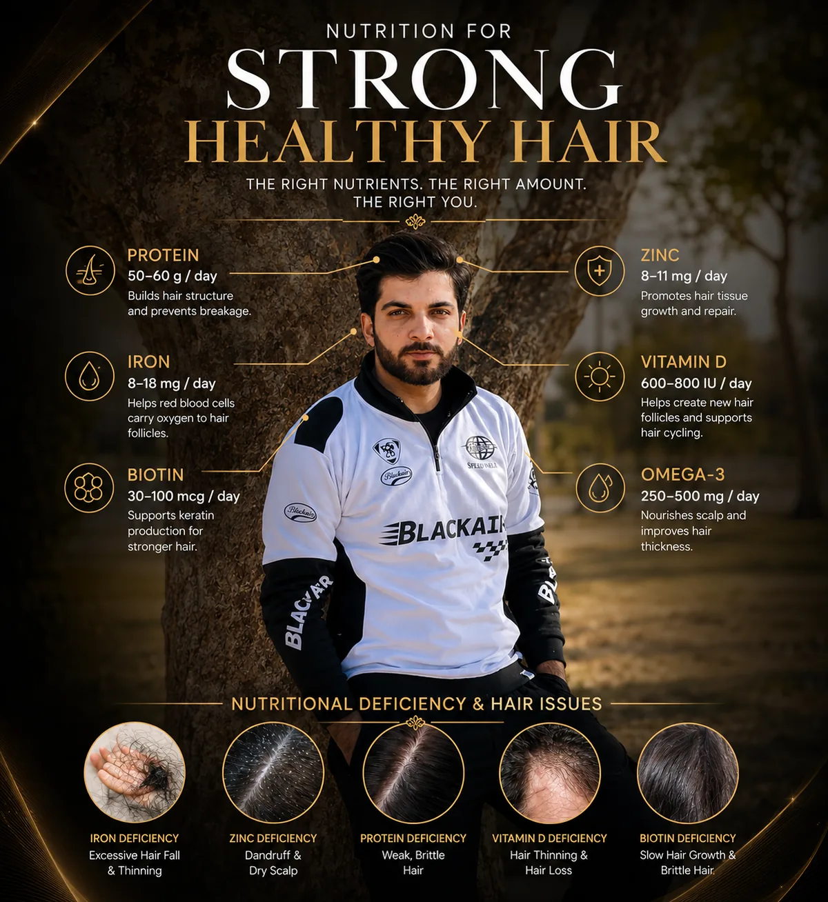 Before and after hair transplant result at WBSK