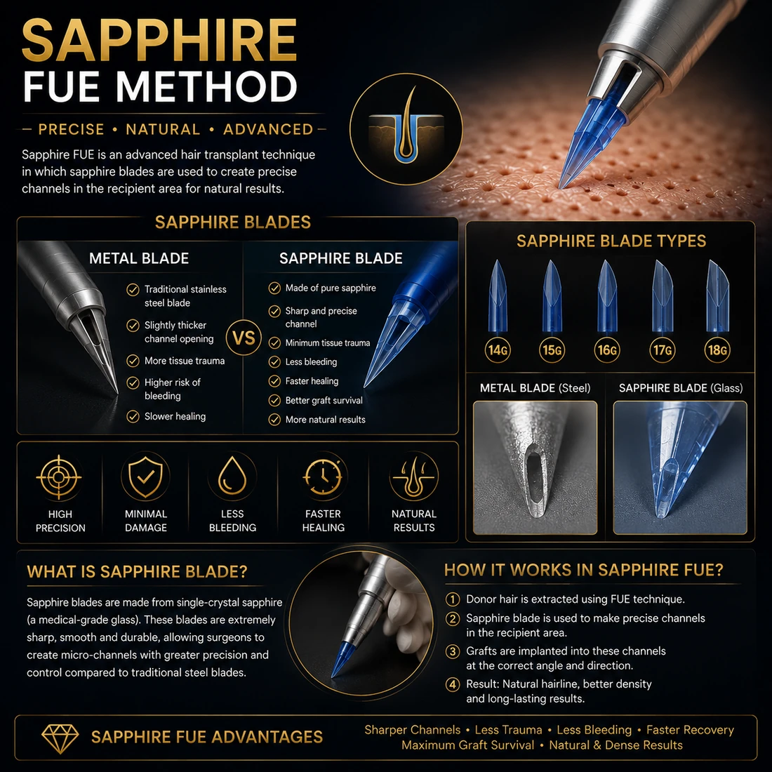 Sapphire hair transplant